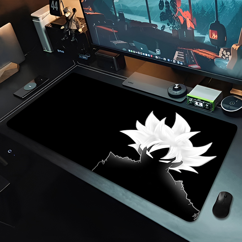 Desk Setup Computer - DBZ Siyah Anime Mouse Pad Dragon