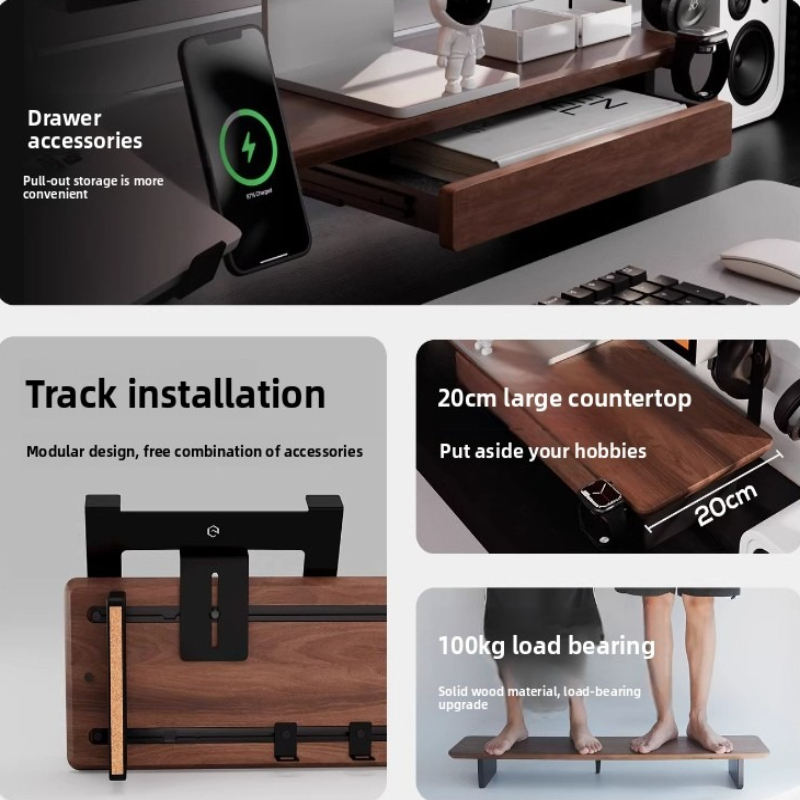 Desk Setup Computer - Z3 Pro Aksesuar Monitörü Metal Saklama