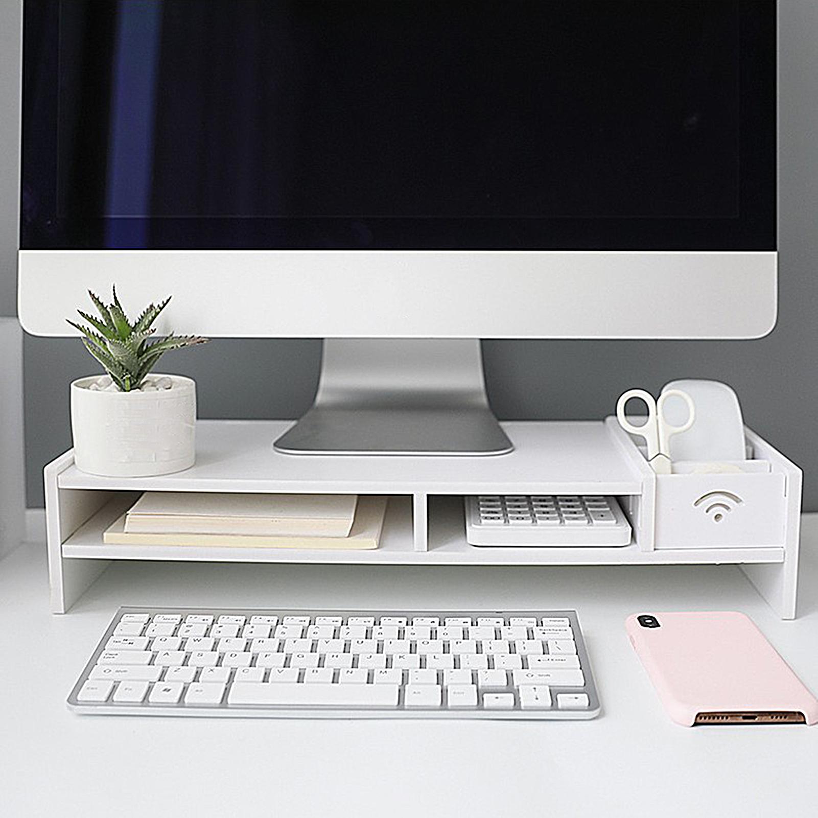 Desk Setup Riser - Ofis Organizasyon Monitör Yükseltici 3 Katmanlı