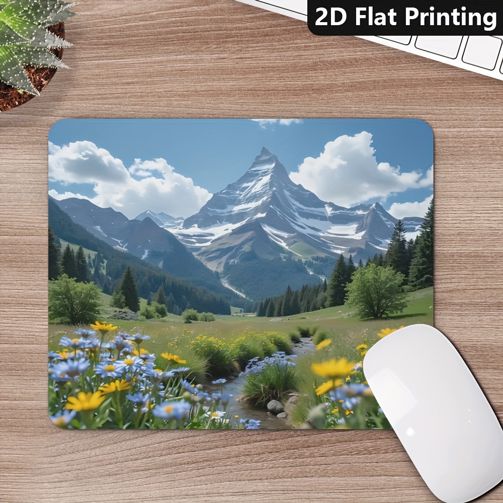 Desk Setup Laptop And Pc - Oyun Ofisi Kaymaz Mouse Pad Manzaralı