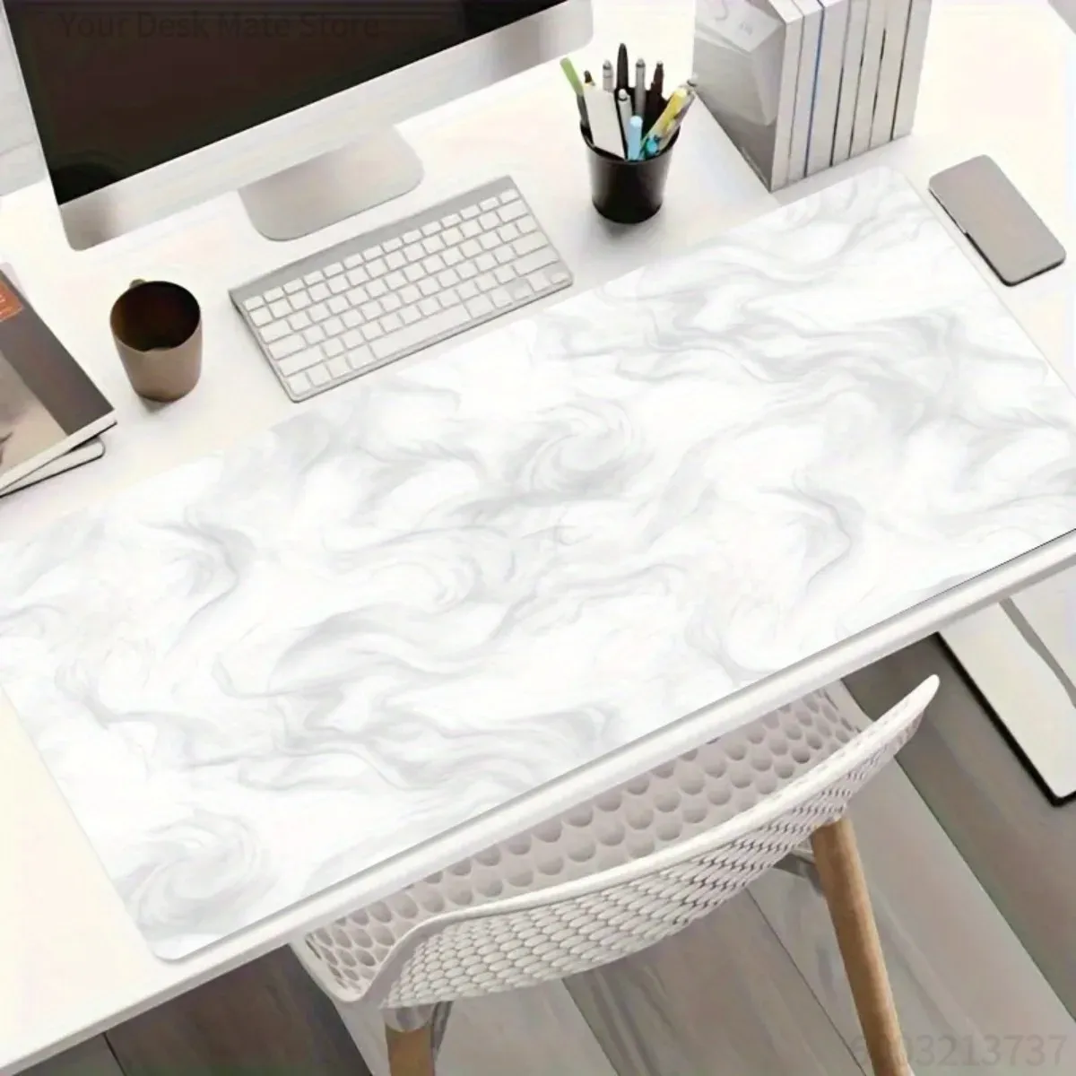 Desk Setup Laptop And Pc - Modern Hafif Lüks Kauçuk Mouse Pad
