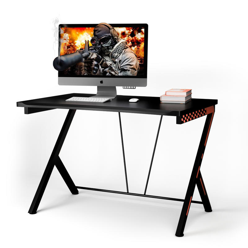 Desk Setup Small - Modern Ergonomik Bilgisayar Masası, Metal Çerçeveli