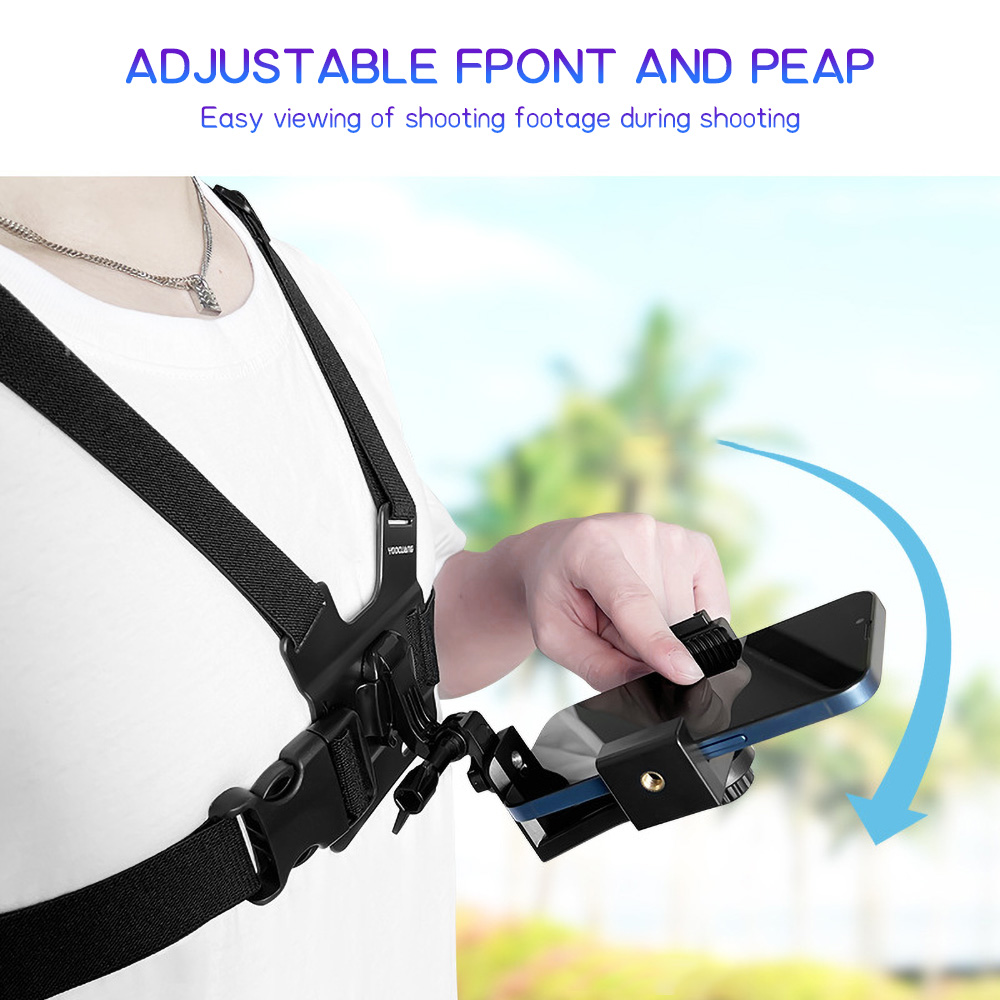 Dual Phone Holder - Göğüs Montajlı Telefon Askı Aparatı Ayarlanabilir