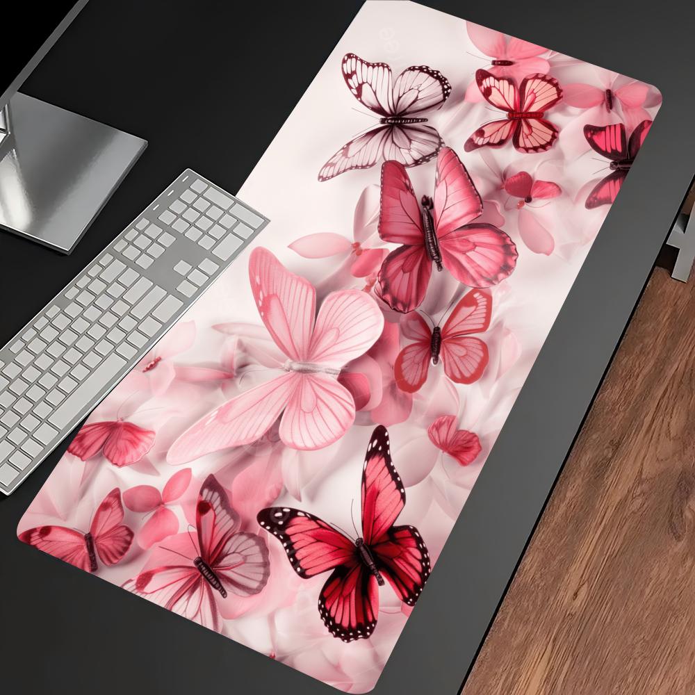 Sulu Boya Pembe Kelebek Desenl - Desk Setup Laptop And Pc incelemesi ve fiyatı