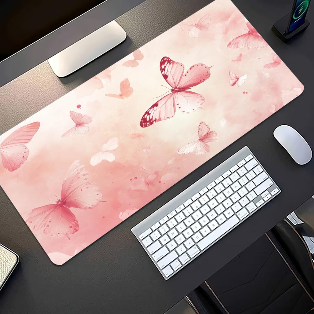 Sulu Boya Pembe Kelebek Desenl - Desk Setup Laptop And Pc incelemesi ve fiyatı