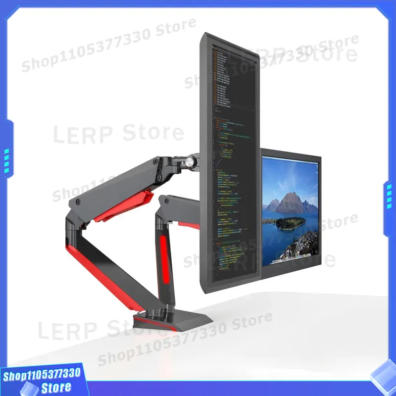 Alüminyum Çift Monitör Kolu 15 - Desk Setup With Monitor Arm incelemesi ve fiyatı