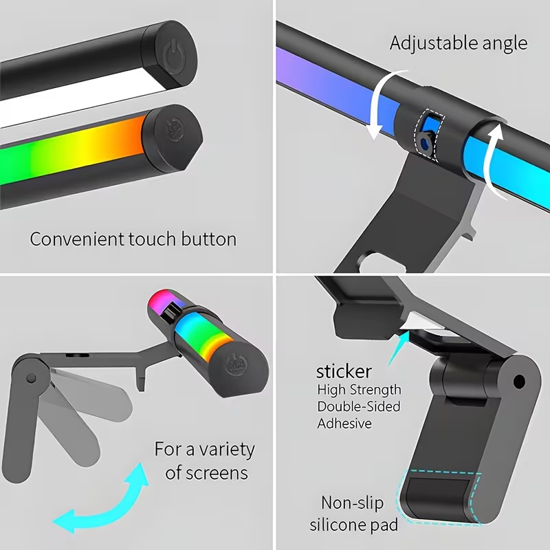 Monitör Işık Çubuğu RGB Işık Ç - Desk Setup For Studying incelemesi ve fiyatı