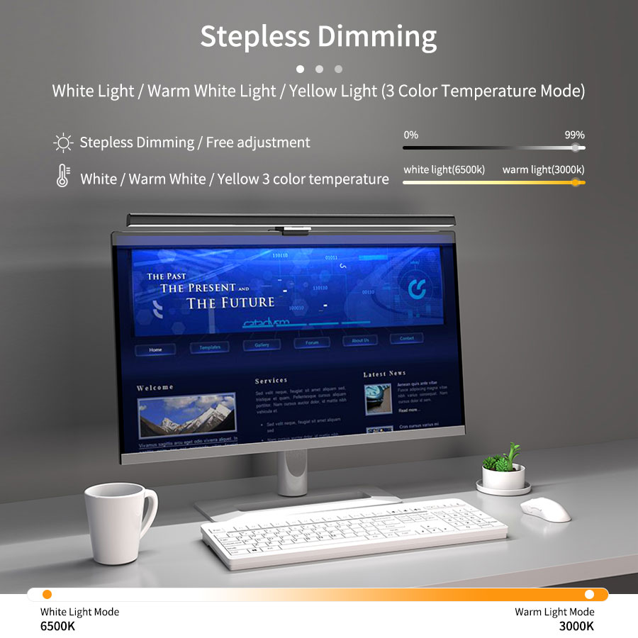 50cm LED Monitör Işık Çubuğu E - Desk Setup Computer incelemesi ve fiyatı