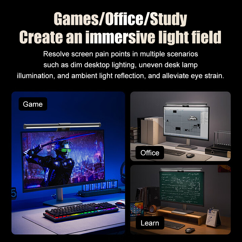 Kurulum Karartma Monitörü Işık - Desk Setup For Studying incelemesi ve fiyatı
