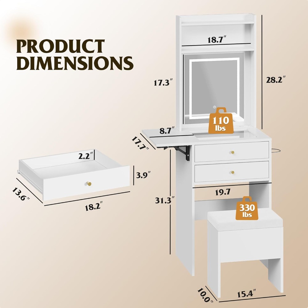 Işıklı Aynalı ve Ayarlanabilir - Desk Setup Small incelemesi ve fiyatı