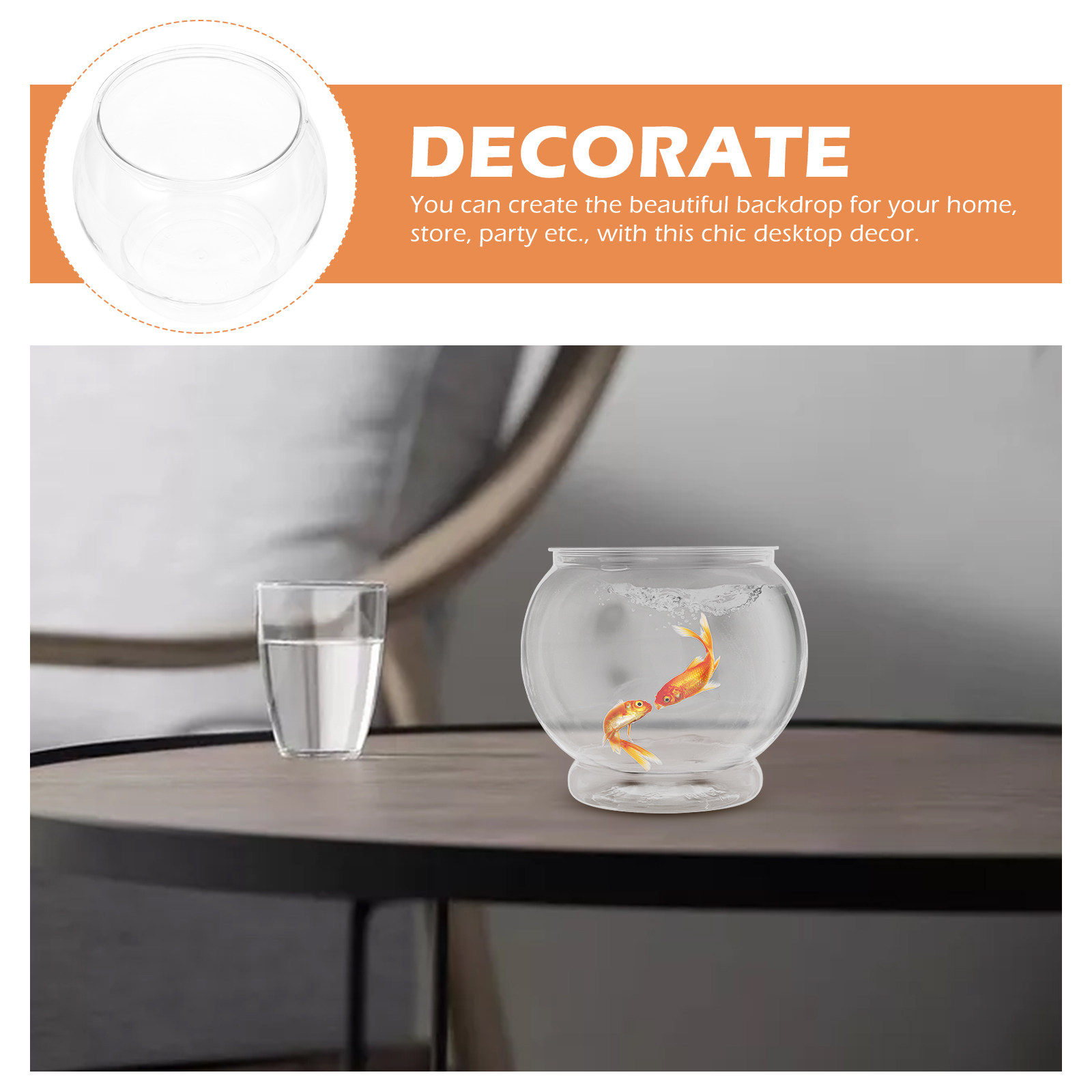 Küçük Yuvarlak Plastik Balık A - Desk Setup Small incelemesi ve fiyatı
