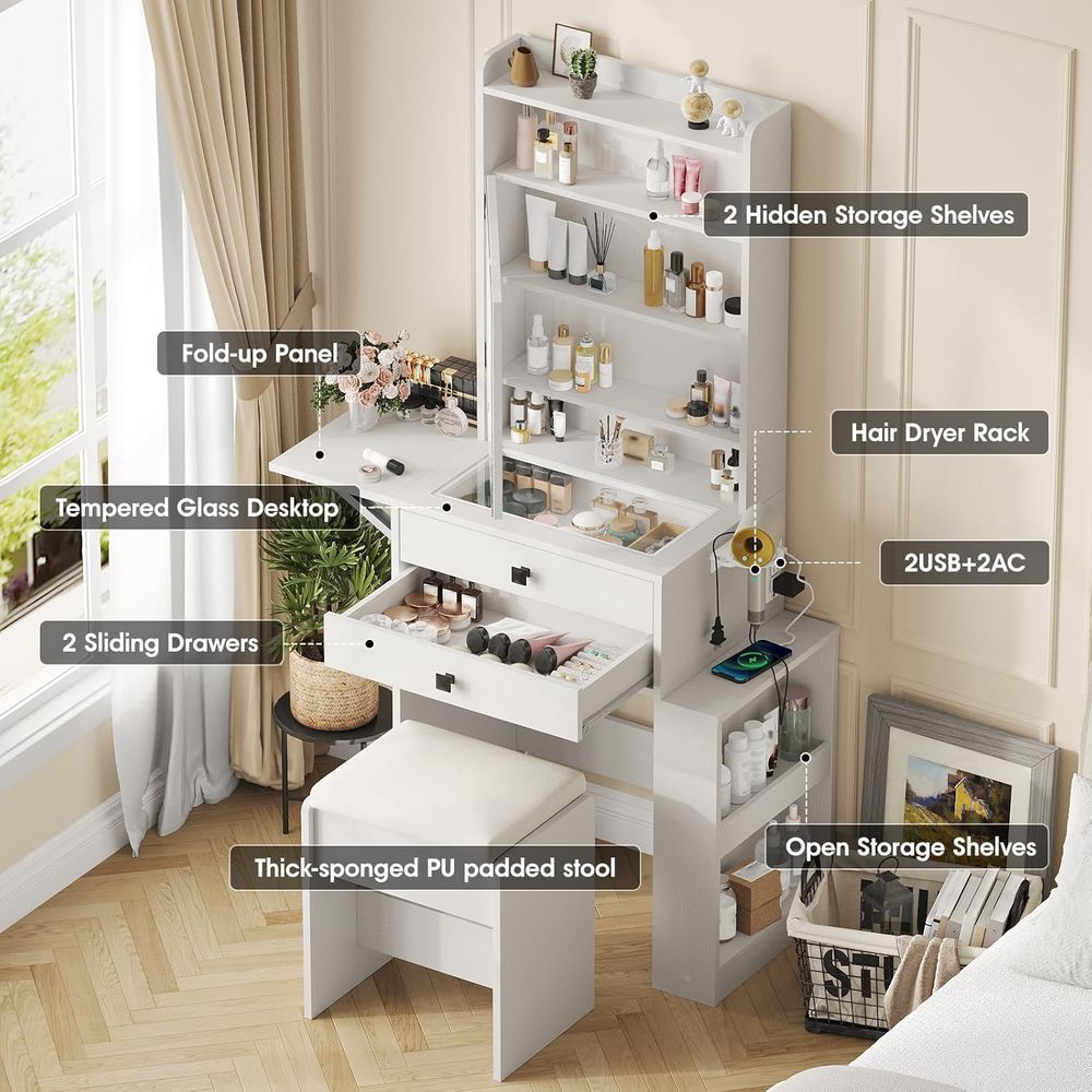 Vabches Küçük Makyaj Masası, E - Desk Setup Small incelemesi ve fiyatı