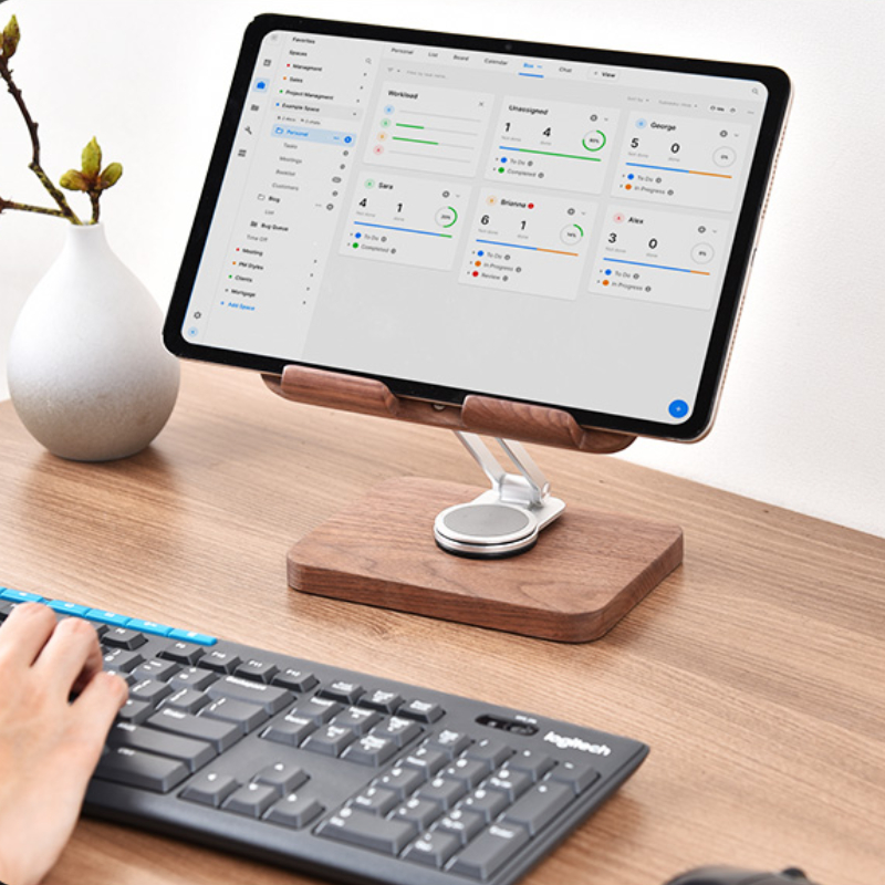 Siyah Ceviz iPad Standı 360'lü - Desk Setup For Studying incelemesi ve fiyatı