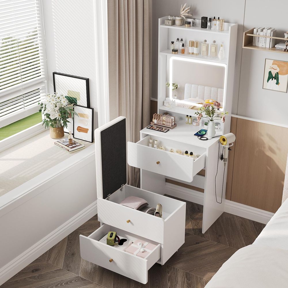 Aynalı ve Işıklı Küçük Makyaj  - Desk Setup Small incelemesi ve fiyatı