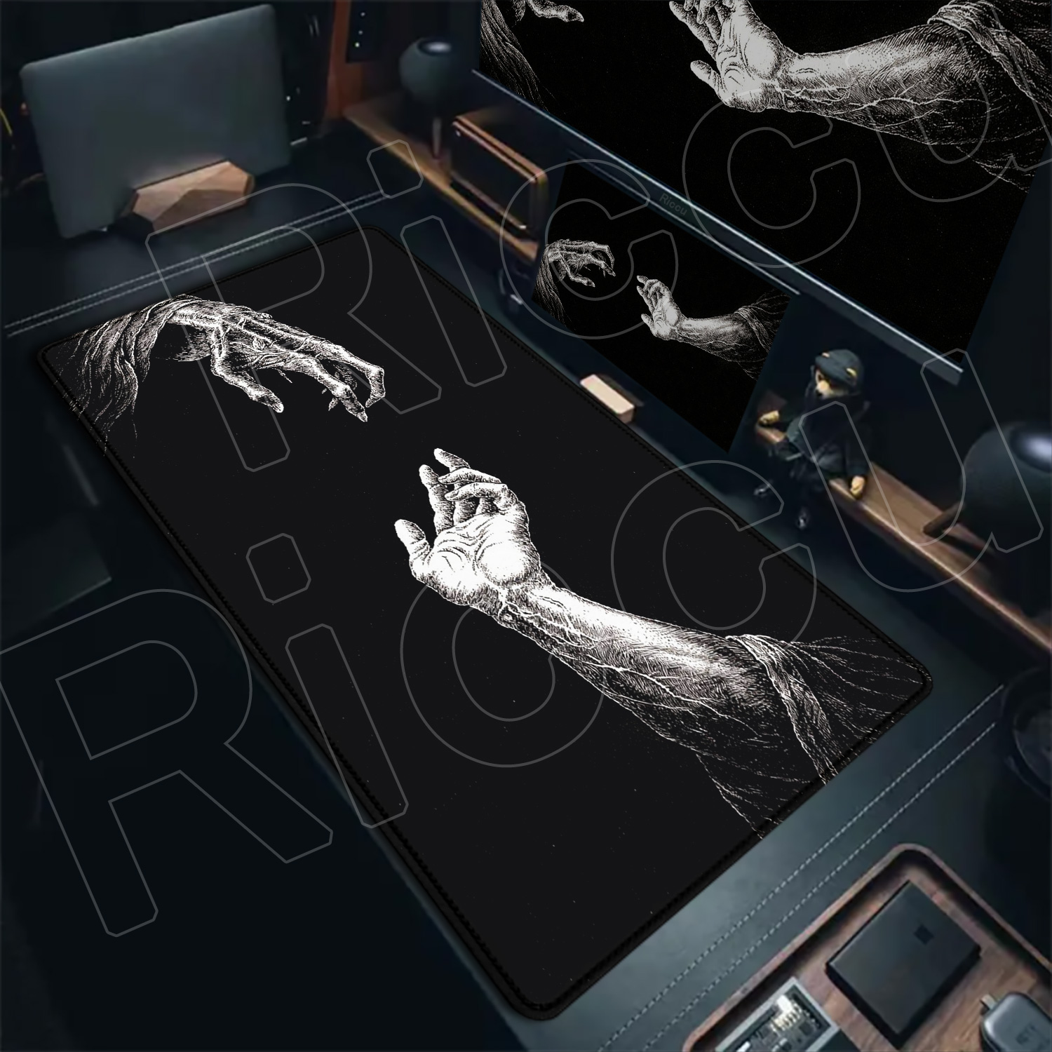 HD Büyük Siyah Beyaz XXL Gotik - Desk Setup Laptop And Pc incelemesi ve fiyatı